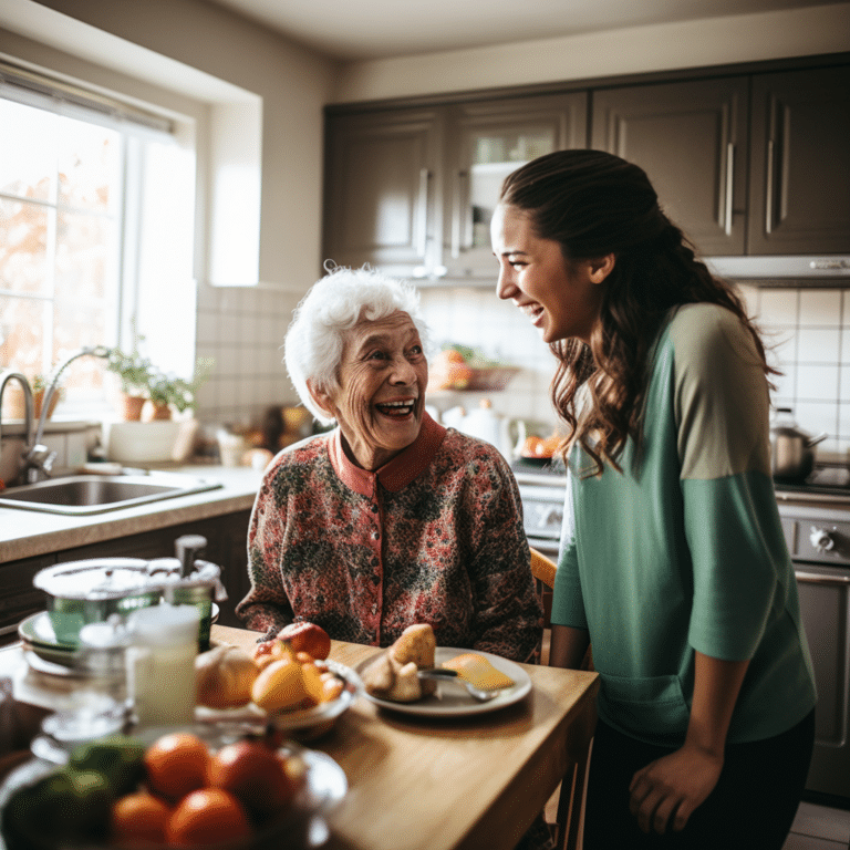 Companion care at home can help aging seniors eat a more balanced diet.