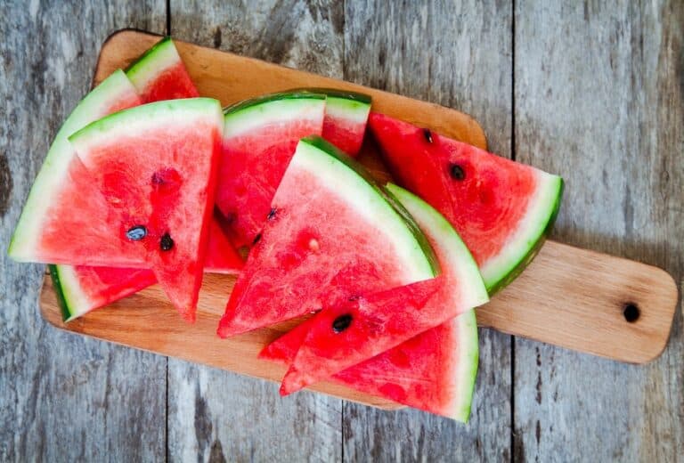 Home care helps aging seniors with nutritional support and healthy snacks like watermelon.